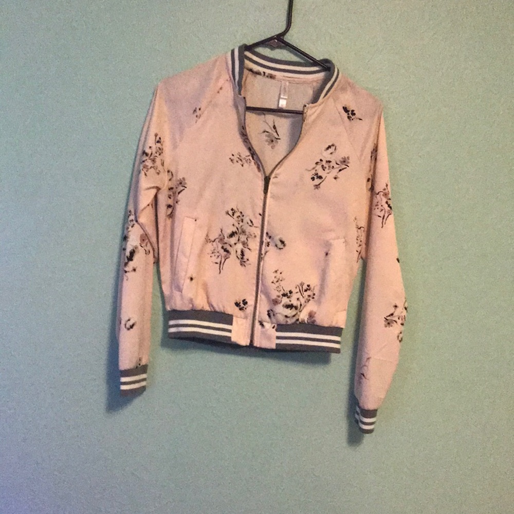 Floral light weight jacket